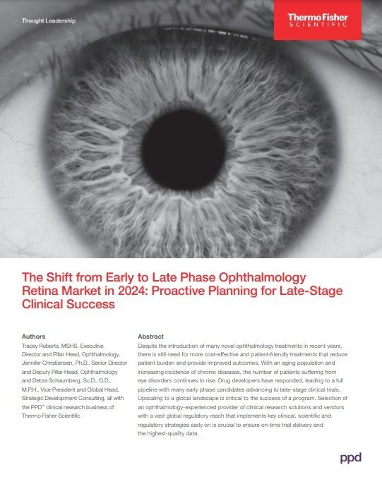 Shift from early to late phase ophthalmology retina market cover